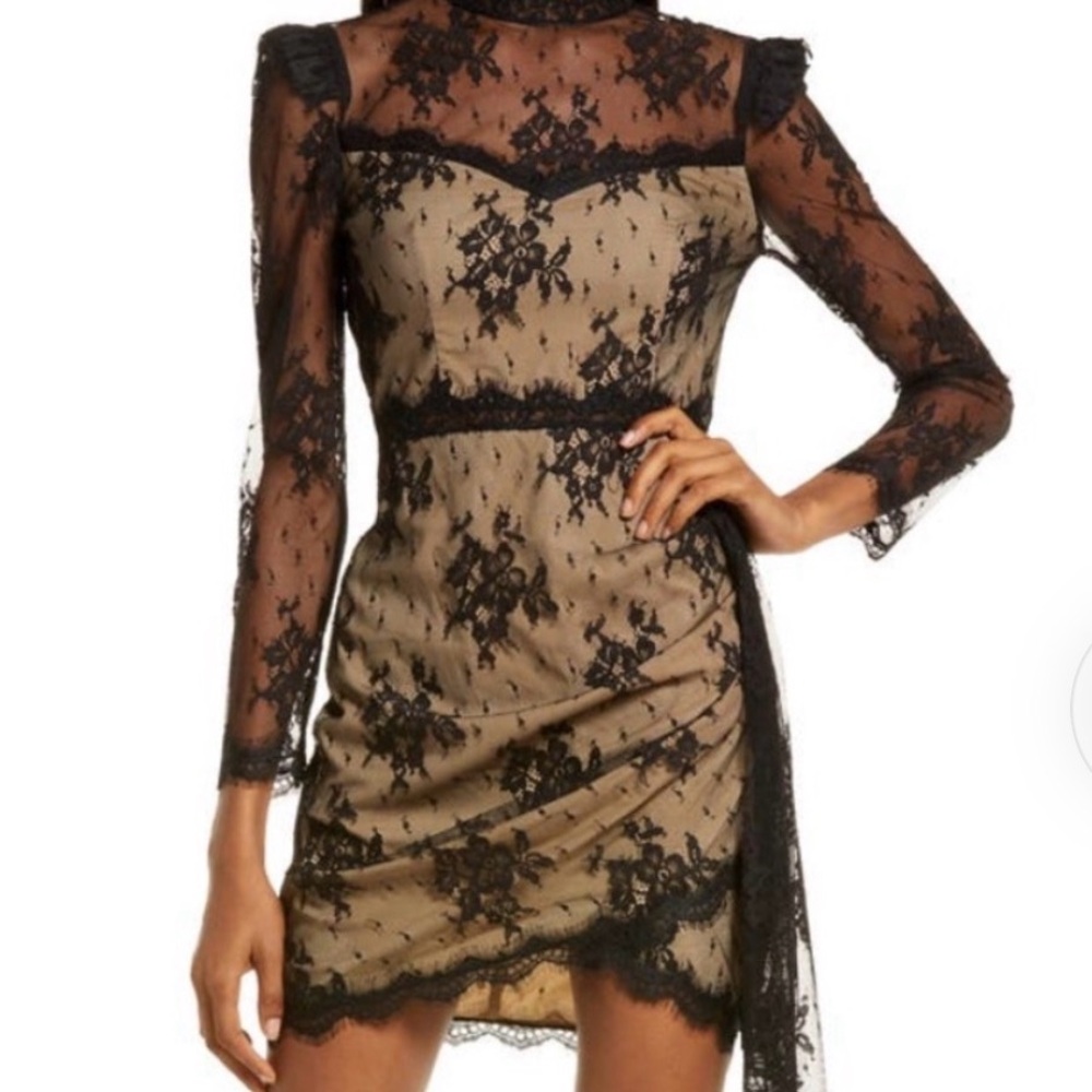 SAYLOR Kelley Black Lace Dress